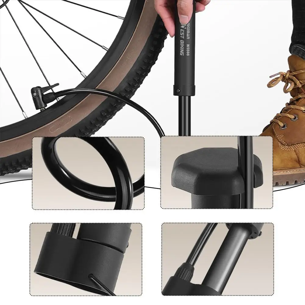 Bike Pump Inflator MTB Bicycle Manual Air Inflator Cycling Accesories For Swimming Football Basketball Bicycle A7D8