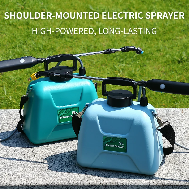 DIVEDEER 5-Liter Portable Multi-Function High-Pressure Electric Sprayer for Disinfection Ideal for Farms and Orchards
