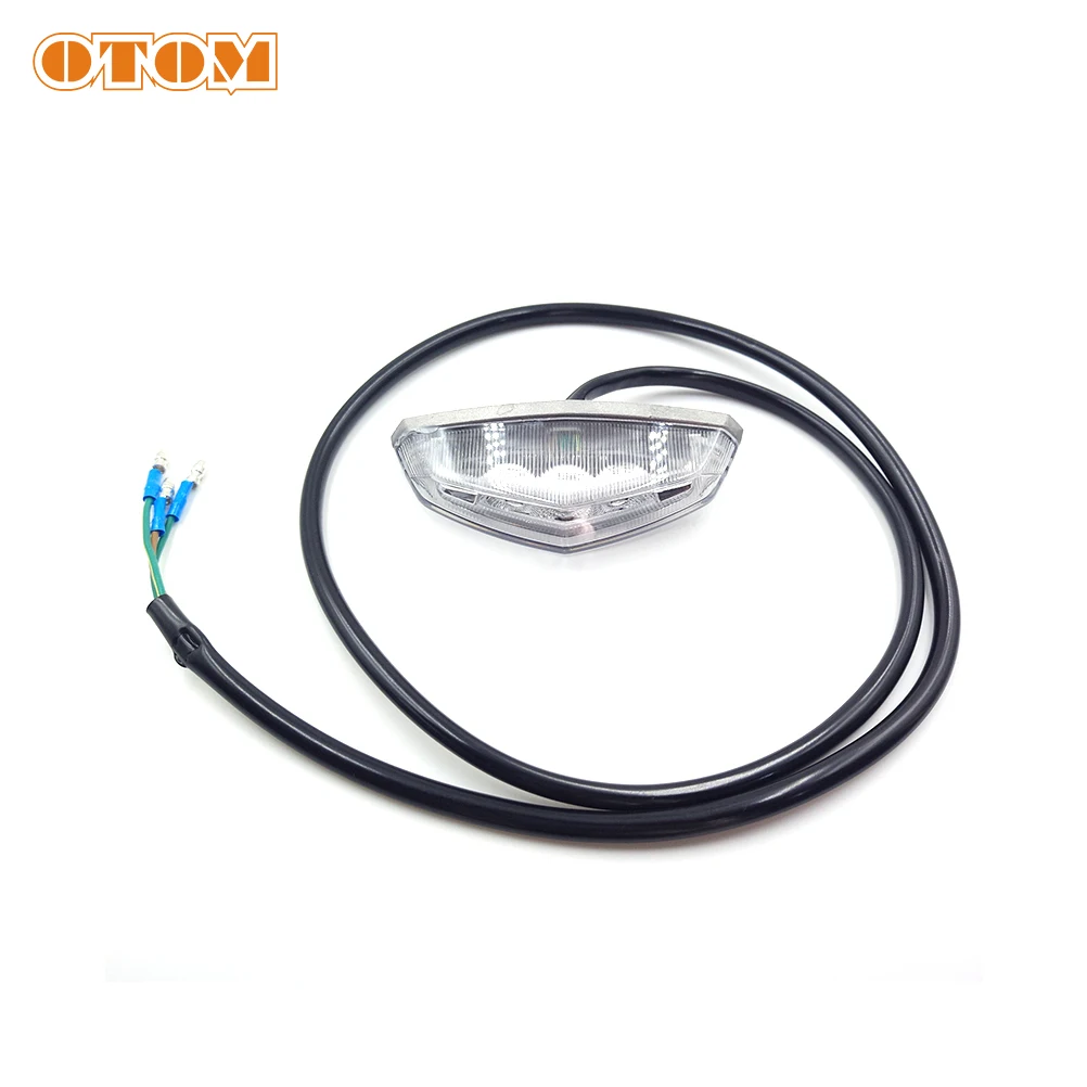 OTOM 2023 Motorcycle License Plate Holder Tail Light Bracket With LED-light Taillight Unit Rear Fender For GASGAS EC ECF 250 350