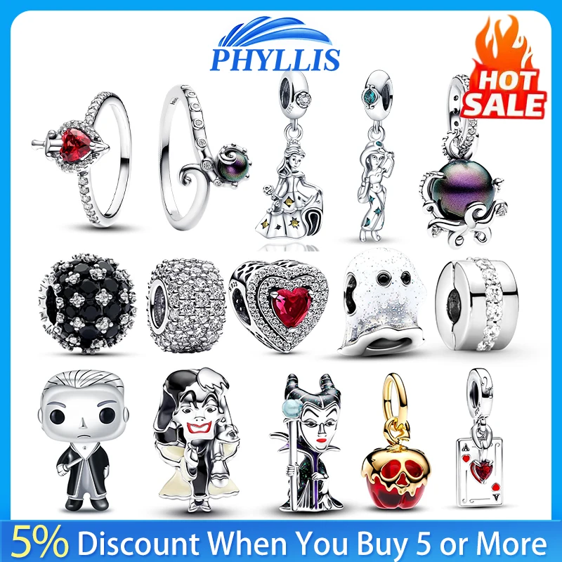 Dijes de animales de plata esterlina 2024 para mujer, Pulsera Original de Plata de Ley 925, regalo de joyería artesanal, gran oferta, novedad de 925