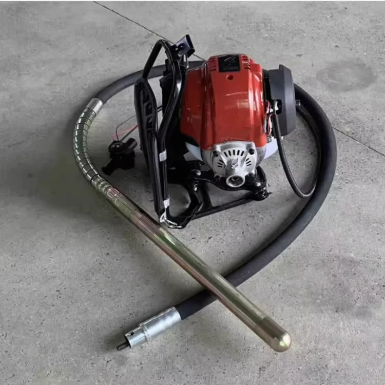 حقيبة ظهر محمولة هزاز الخرسانة يعمل بالبنزين مع 2 44 متر عمود مرن باليد هزاز لعبة البوكر الخرسانية #5