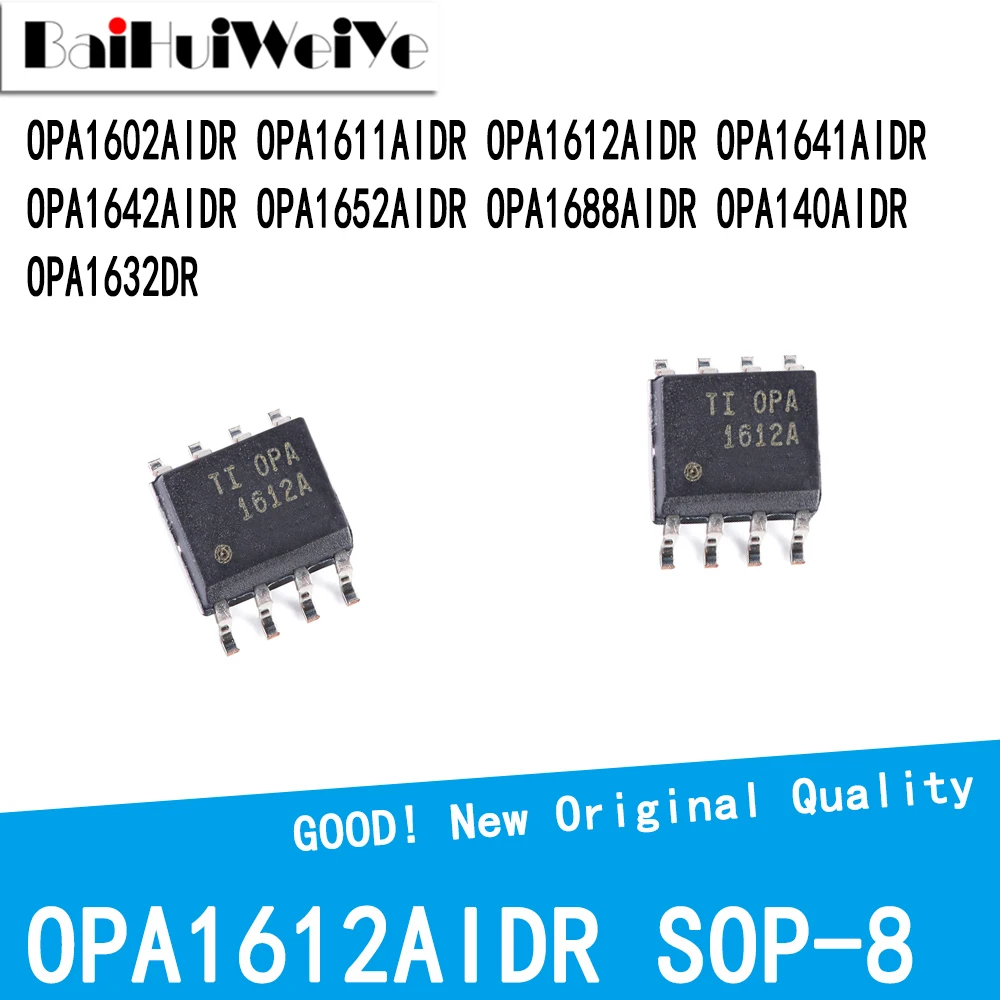 5PCS OPA1602AIDR OPA1611AIDR OPA1612AIDR OPA1641AIDR OPA1642AIDR OPA1652AIDR OPA1688AIDR OPA140AIDR  OPA1632DR SMD SOP-8 NEW