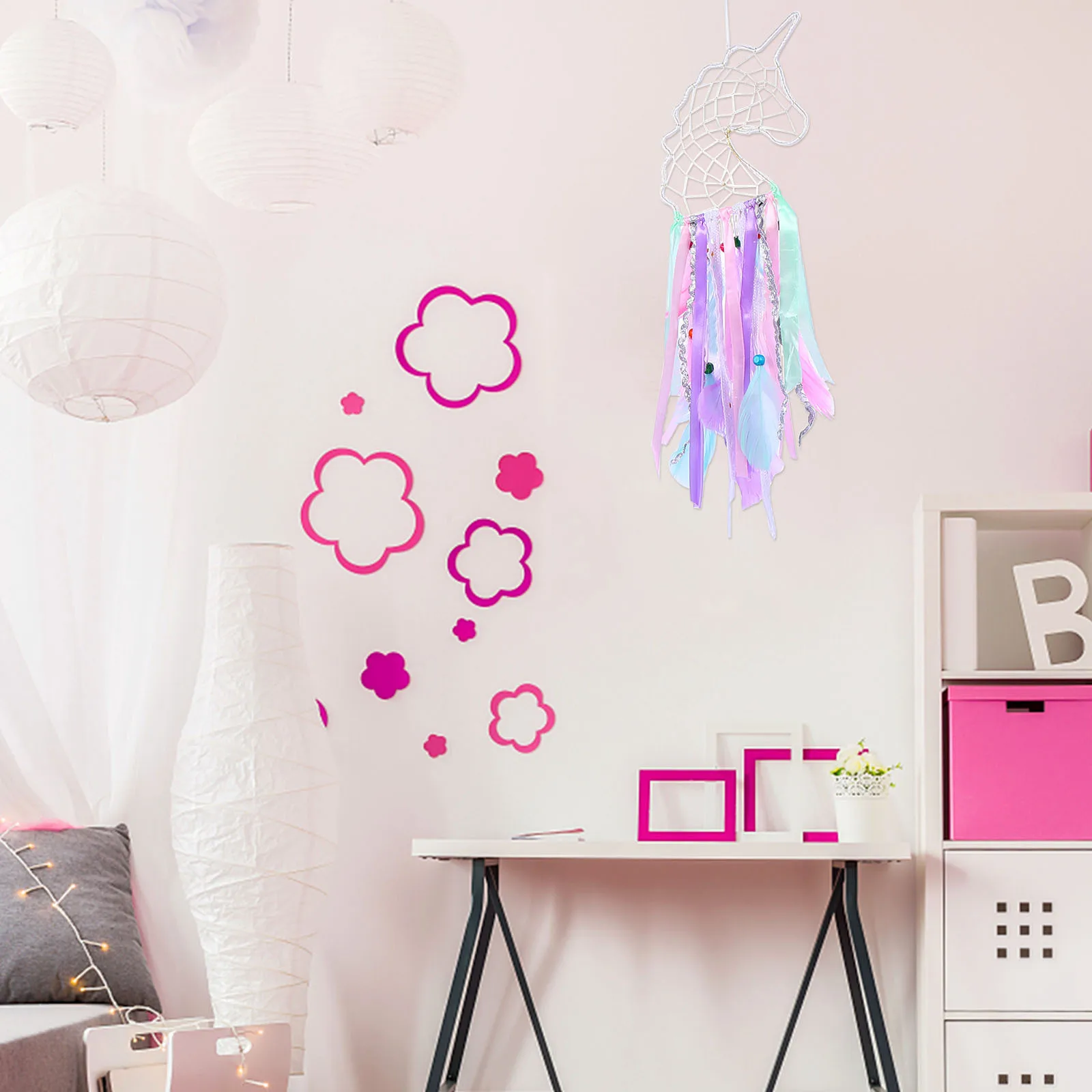 1 قطعة ضوء الليل يونيكورن زاك قلادة عالية الجودة معلقة حلية ضوء ديكور جدران داخلي لتقوم بها بنفسك الملونة #5