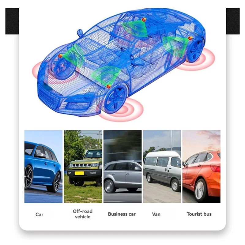 نظام مراقبة ضغط الإطارات الذكي الموثوق به TPMS للسيارات مع مقياس درجة الحرارة وأجهزة استشعار ضغط الهواء