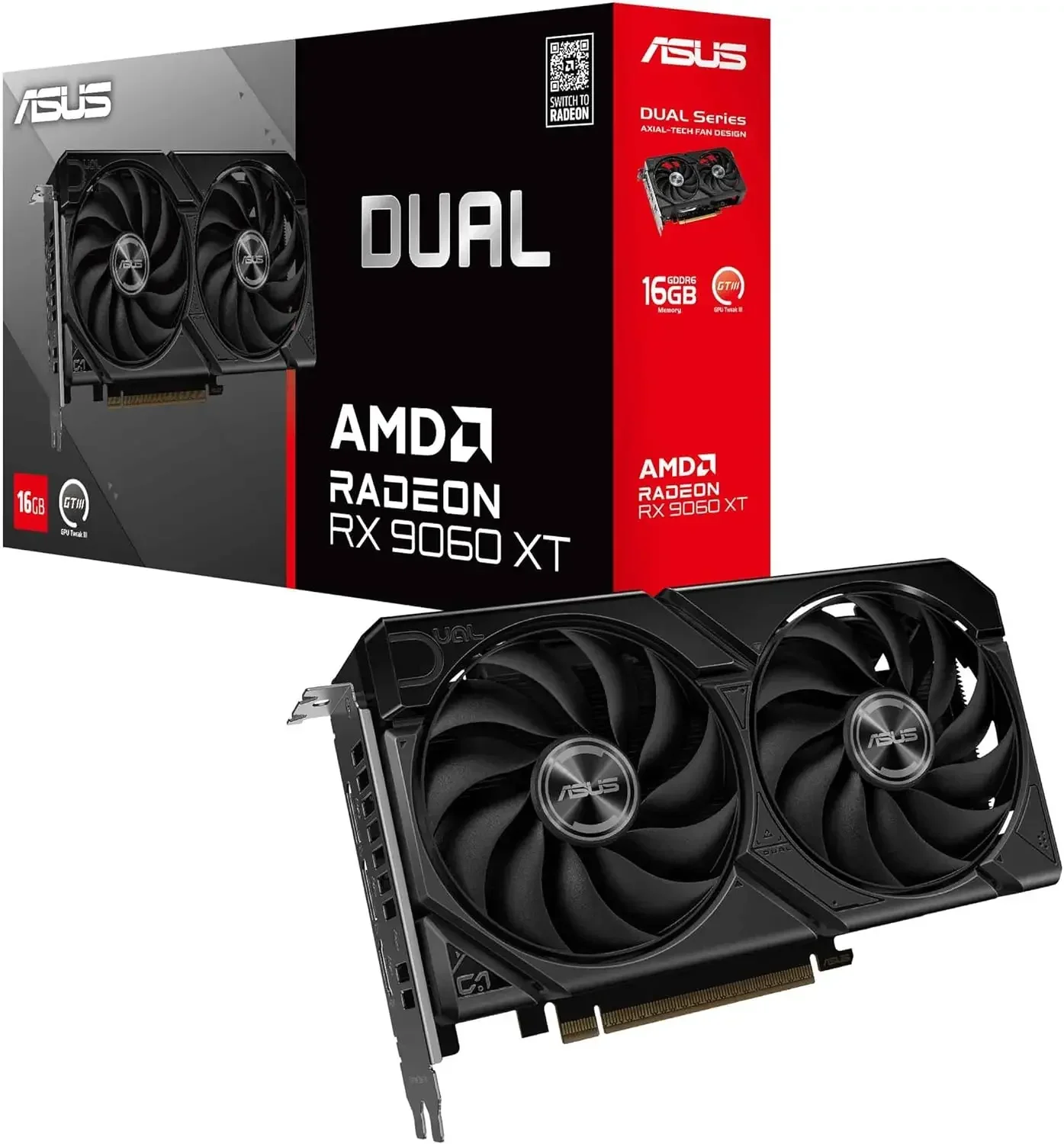 GDDR6 Graphics Card (PCIe 5.0, HDMI 2.1b, DisplayPort 2.1a, 2.5-Slot Design, Axial-tech Fan Design, 0dB Technology, and More)
