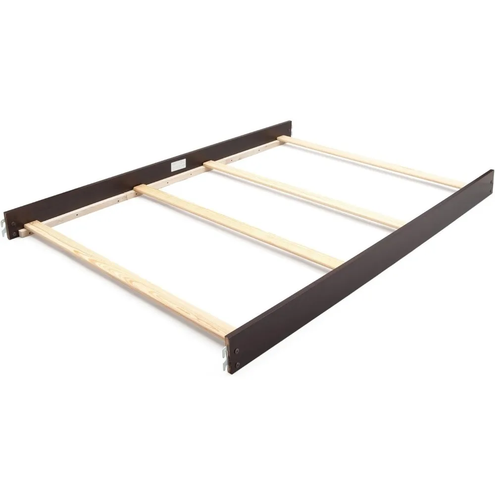 

CC KITS Universal Replacement Bed Rails for Twin Size and Full Size - Solid Wood Hook-On Rails with Support Slats Included - Eas