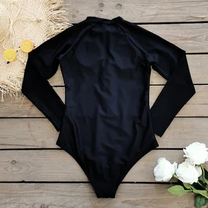 Single -piece monokini for women, sports swimsuit, long mango, female swimsuit, tropical monochrome bodysuit, 2023 8 Main Sales Female Swimsons - №6