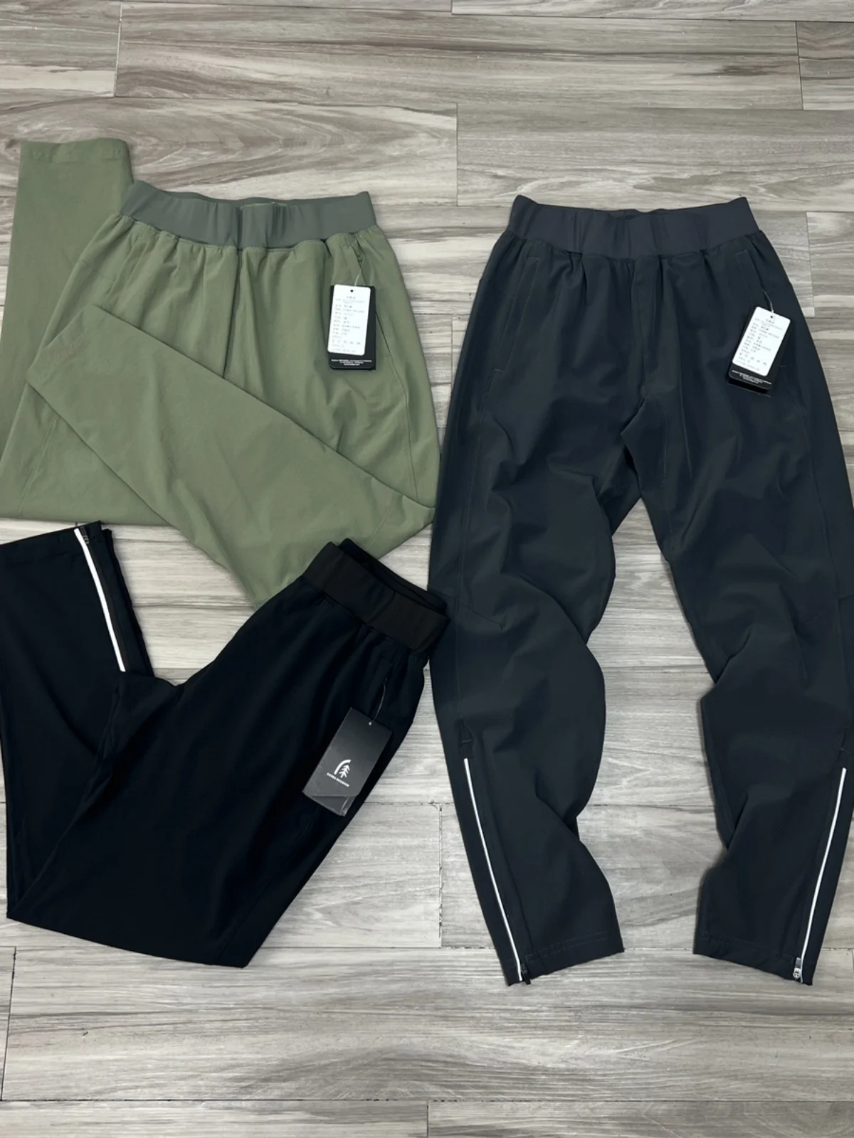 

Qui Dry Breathable Men's Sports Outdoor Elastic Waist Casual Pants Four Way Stretch Slim Fit Faion Urban Sle Long Pants