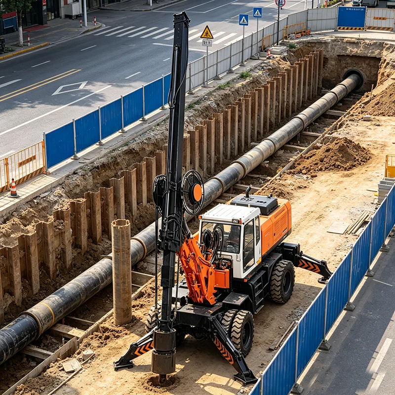 Durable Rotary Piling Rig High Torque Drill Rig for Deep Bored Pile Drilling Operation