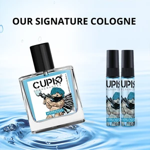 Cupid 50ml Herren Blue Glass Flasche 2 in 1 Kolonie Luxuriöses Parfüm für moderne Gentlemen mit zwei tragbaren Parfums geliefert 12 Hauptverkäufe Parfüm initio - №11