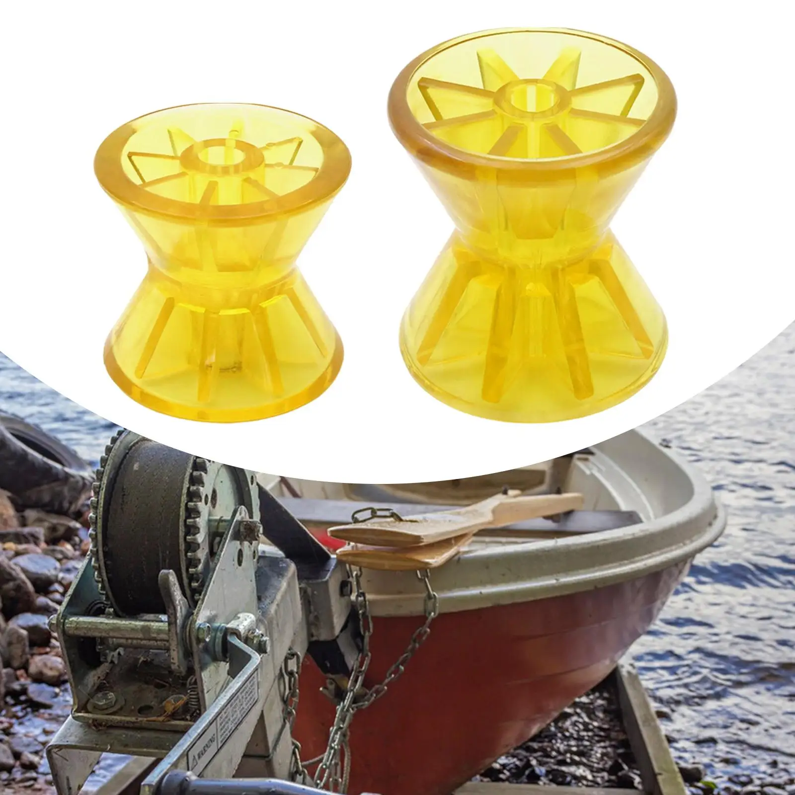 

Boat Trailer Roller, Sturdy Replacement Professional High Reliability Bow Roller for Ports, Docks, Warehouses, Ship, Yacht