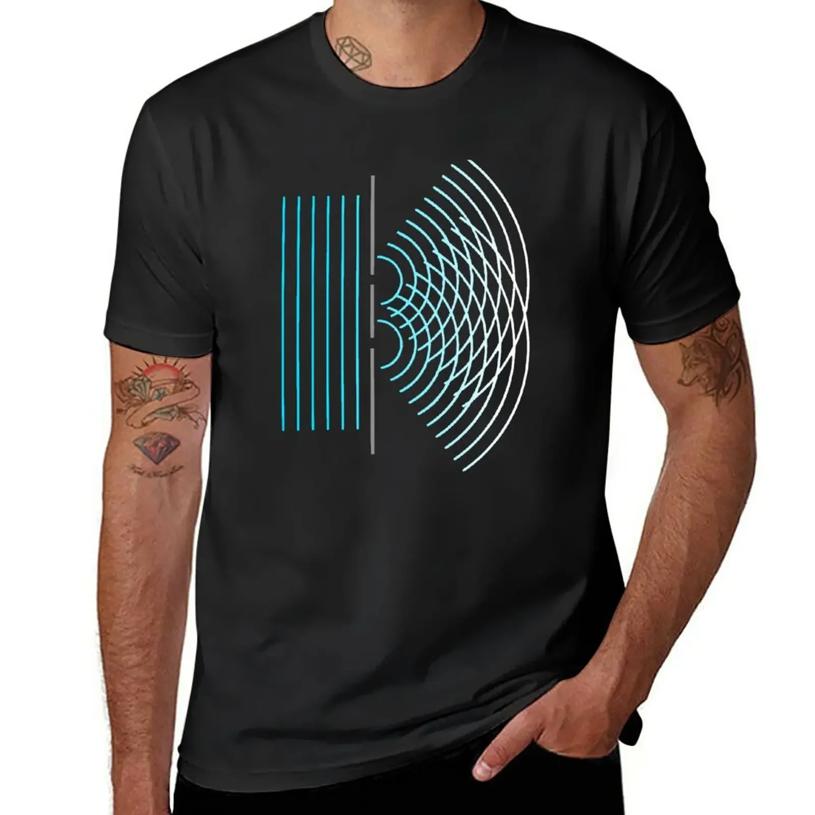 

New Double Slit Light Wave Particle Science Experiment For Light Scientists T-Shirt graphic t shirt t shirts men