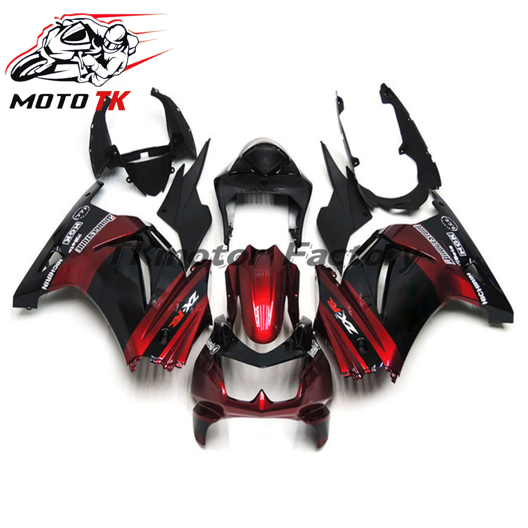 For KAWASAKI NINJA 250 250R EX250 2008 2009 2010 2011 2012 Motorcycle Fairing Kit ABS Body Injection Fairings Bodywork Bodykit
