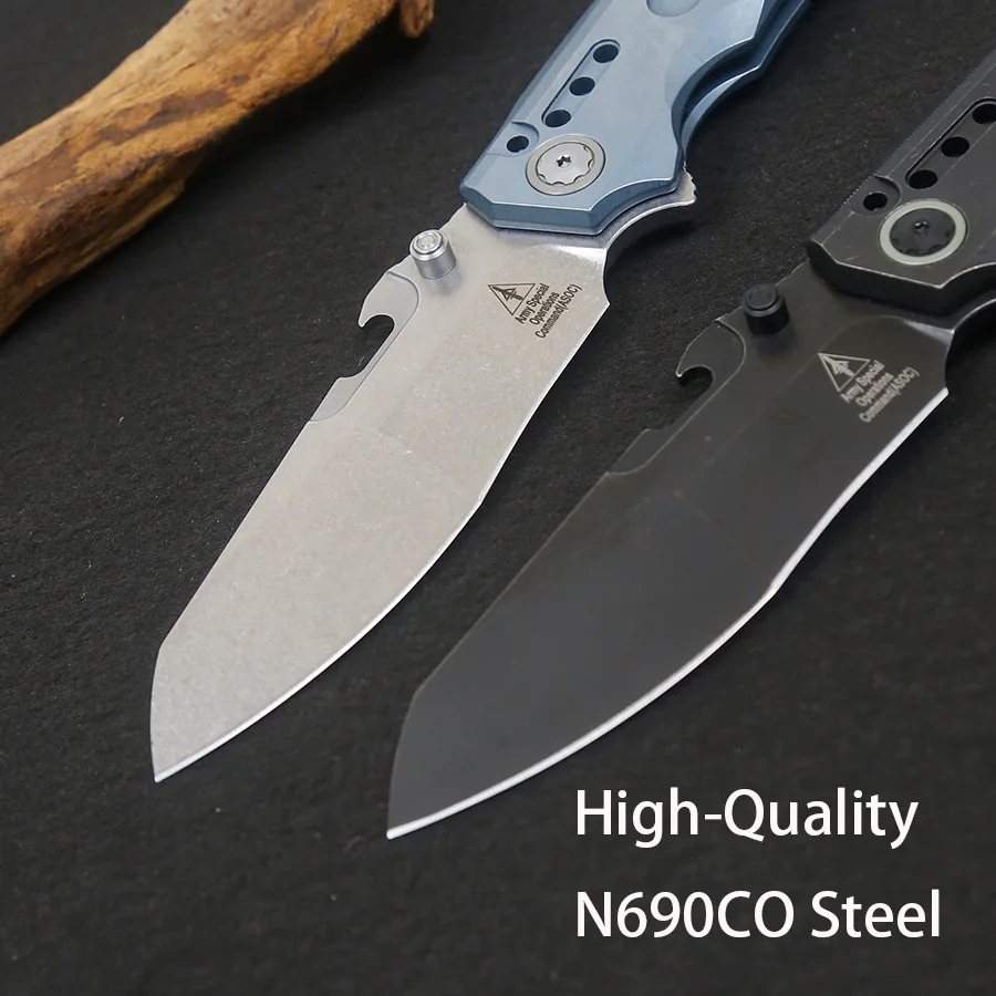 EDC Pocket Knife Titanium Alloy Handle Folding Blade Surviving Tools High End Edc Outdoor Camping Hiking Knives Hand Tool Men