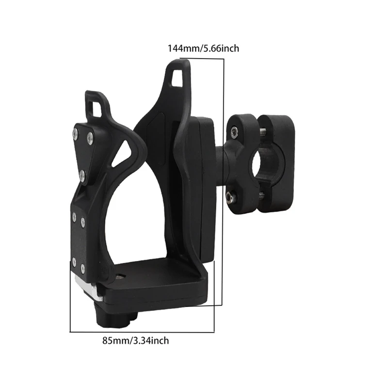 حامل أكواب ATV للدراجات النارية قابل للتعديل A13F، حامل زجاجة مياه كبير، حامل مشروبات للدراجات النارية