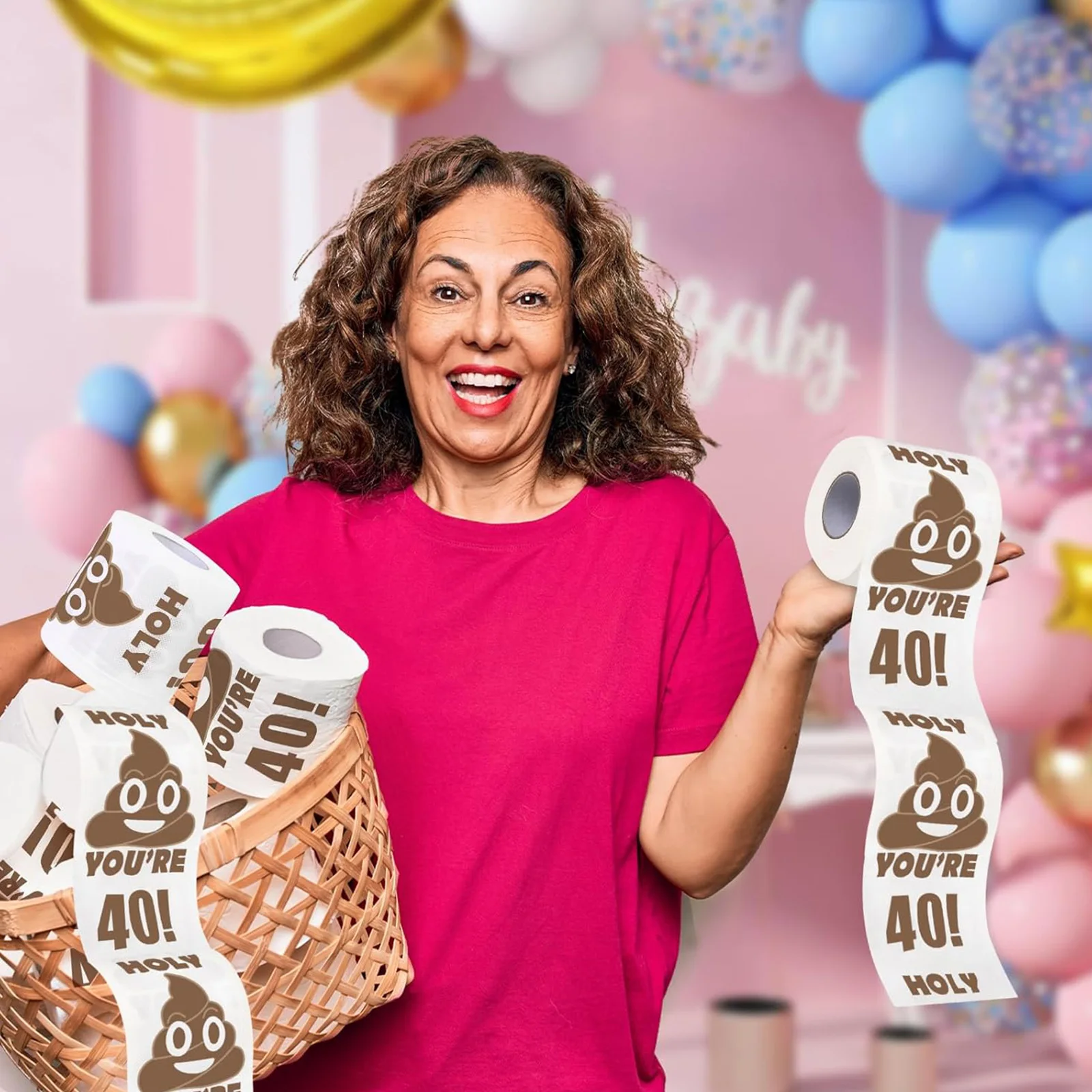 Happy Birthday Gifts, 3-Ply Funny Toilet Paper Roll,Pranks & Surprises Bathroom Decor for Boys Son and Girls view 5