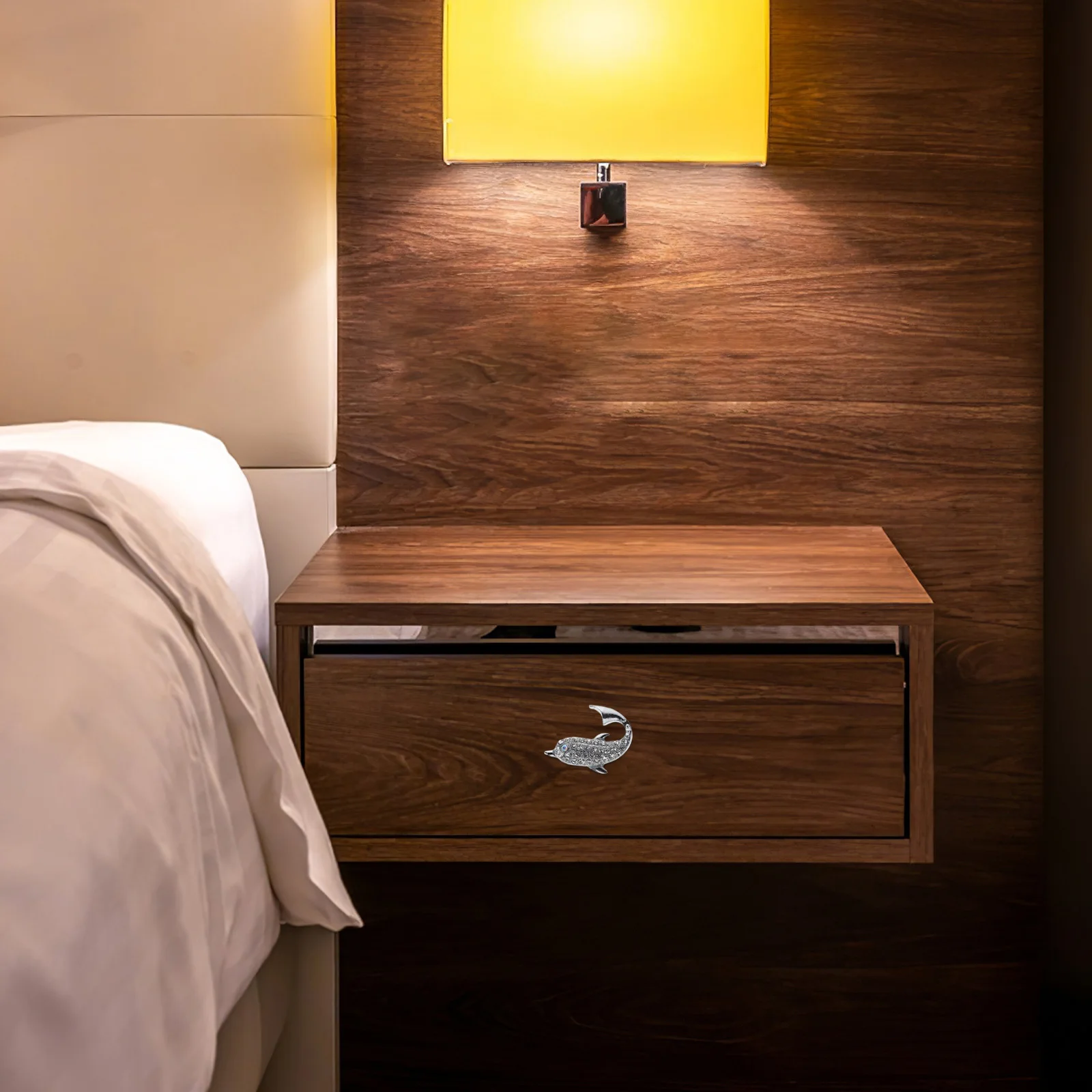 4 قطعة حجر الراين تألق دولفين مقابض أدراج النمط الأمريكي للأطفال مقابض لقطع الأثاث الزخرفية تسحب الاطفال مضمد المقابض