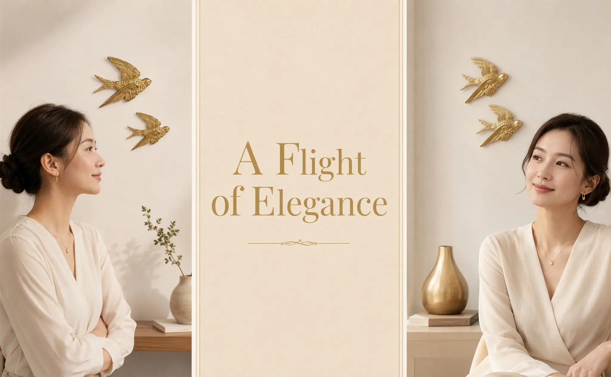 4Pcs Swallow Bird Wall Decor Resin Flying Bird Sculpture Elegant Vintage 3D Hanging Ornament for Indoor Outdoor Home Decor
