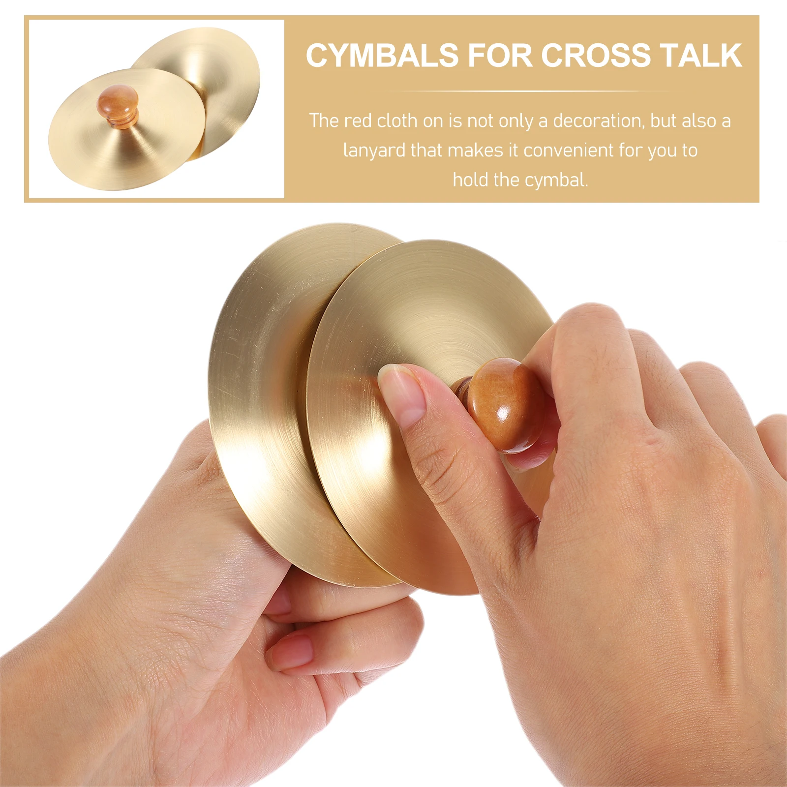 

2pcs s Finger Copper Cymbals Strong Durable Mini Percussion Instrument For Safe Easy To Use Dance Accessories Belly