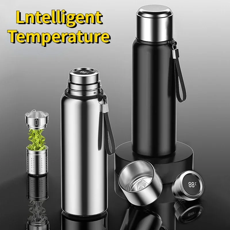 

1200ML Smart Thermos Bottle Keep Cold and Hot Bottle Temperature Display Intelligent Thermos for Water Tea Coffee Vacuum Flasks