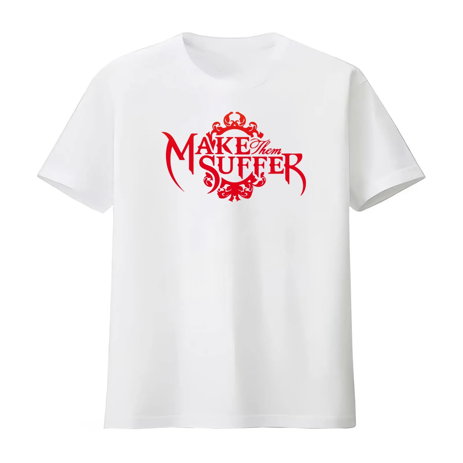 Make Them Suffer Merch T-Shirt Summer Casual Cotton Tee Oversized Streetwear Tops Vintage Graphic Print Unisex Men Women
