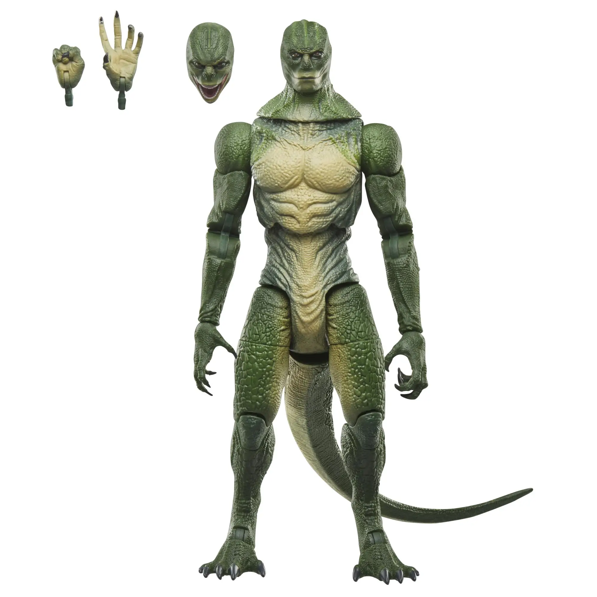 Figura de acción exclusiva de Marvel Legends Spiderman No Way Home Lizard Deluxe de 6"