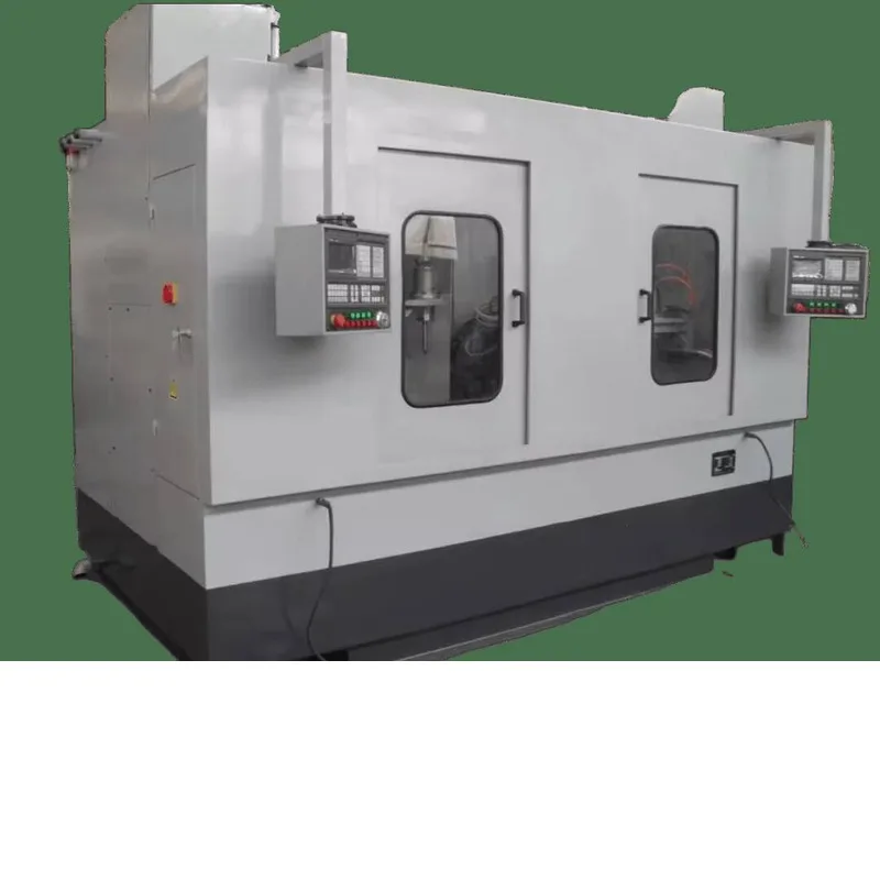 Customized Double Station Vertical CNC Shaft Induction Hardening Machine Tool With Automatic Quenching Of Wheel Gear Sprocket