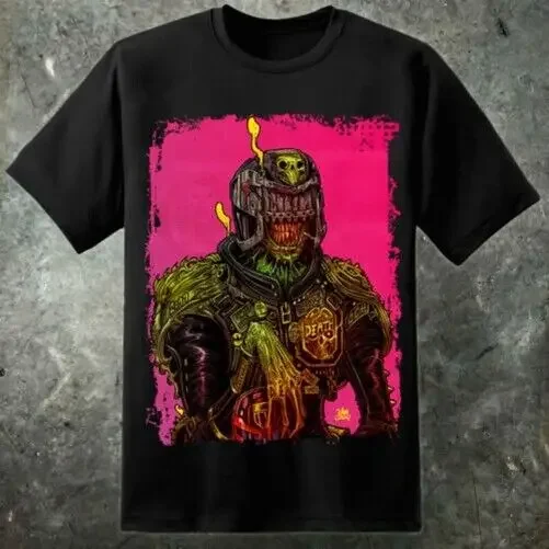 Judge Death X Cybernosferatu Artwork Mens T Shirt 2000 AD Comics Dredd