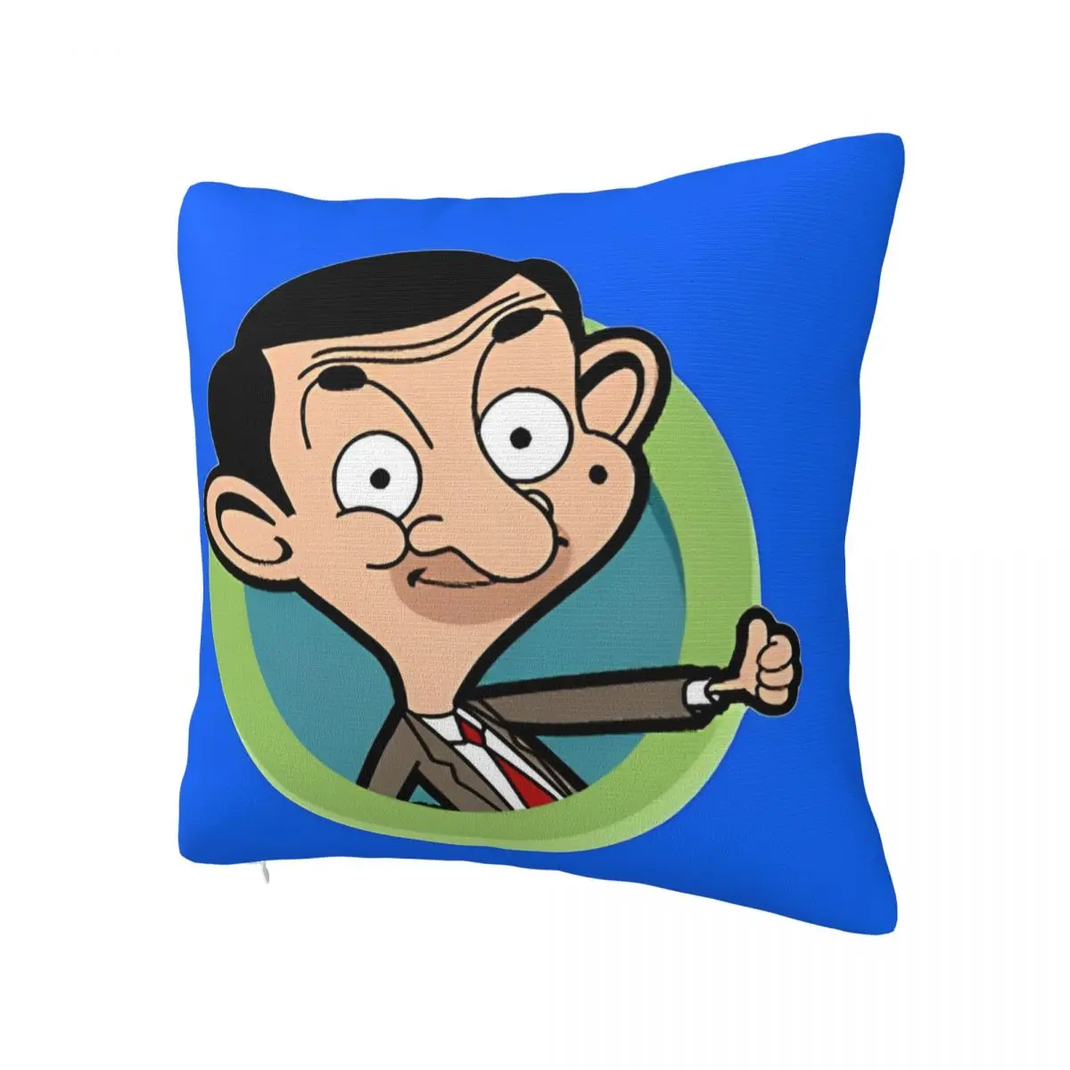 Mr. Bean Cartoon Pillow Cover Square Pillow Case Cushion Cover Retro Trendy Graphic Pillowcases For Sofa Home Decorative