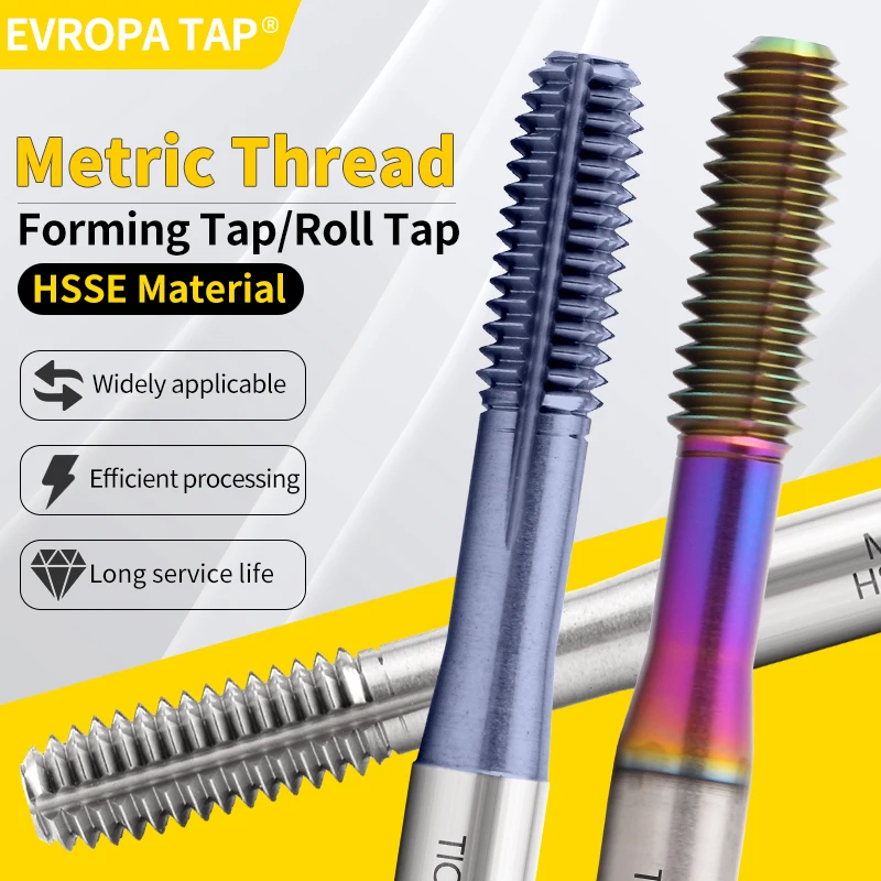 

Машинные резьбонарезные метчики EVROPA TAP HSSE-M42 JIS Standard для алюминия и стали, M14-M20 x1 1.5 2