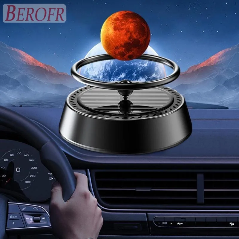 Car Air Freshener Jupiter Eearth Planet Auto Dashboard Aromatherapy Car Vehicle Interior Rotating Perfume Air Diffuser Decor