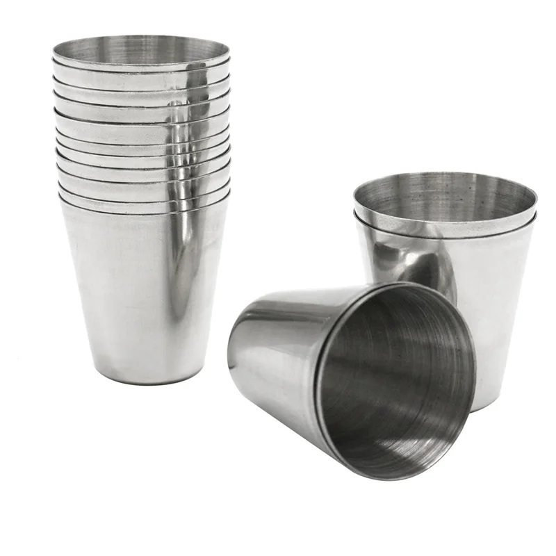 

Y50A-150 Pcs Stainless Steel Shot Glasses Drinking Vessel,30Ml(1Oz) Camping Travel Coffee Tea Cup,For Whiskey Tequila Liquor
