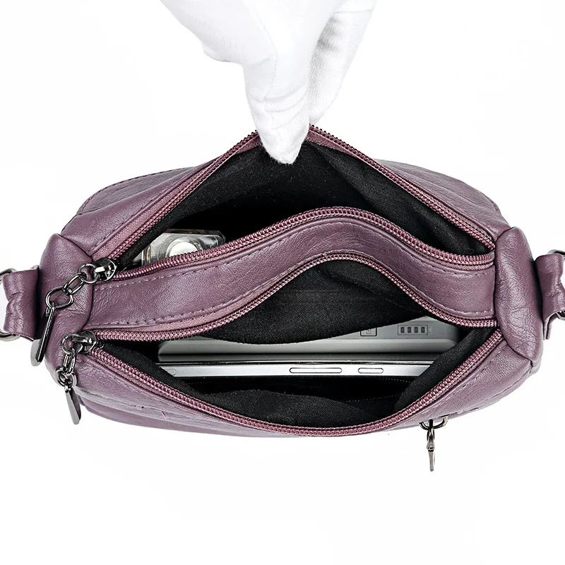 High Quality Soft Women Handbags Luxury Design Lady\'s Shoulder Crossbody Bags Female Purses and Handbags Messenger Bags