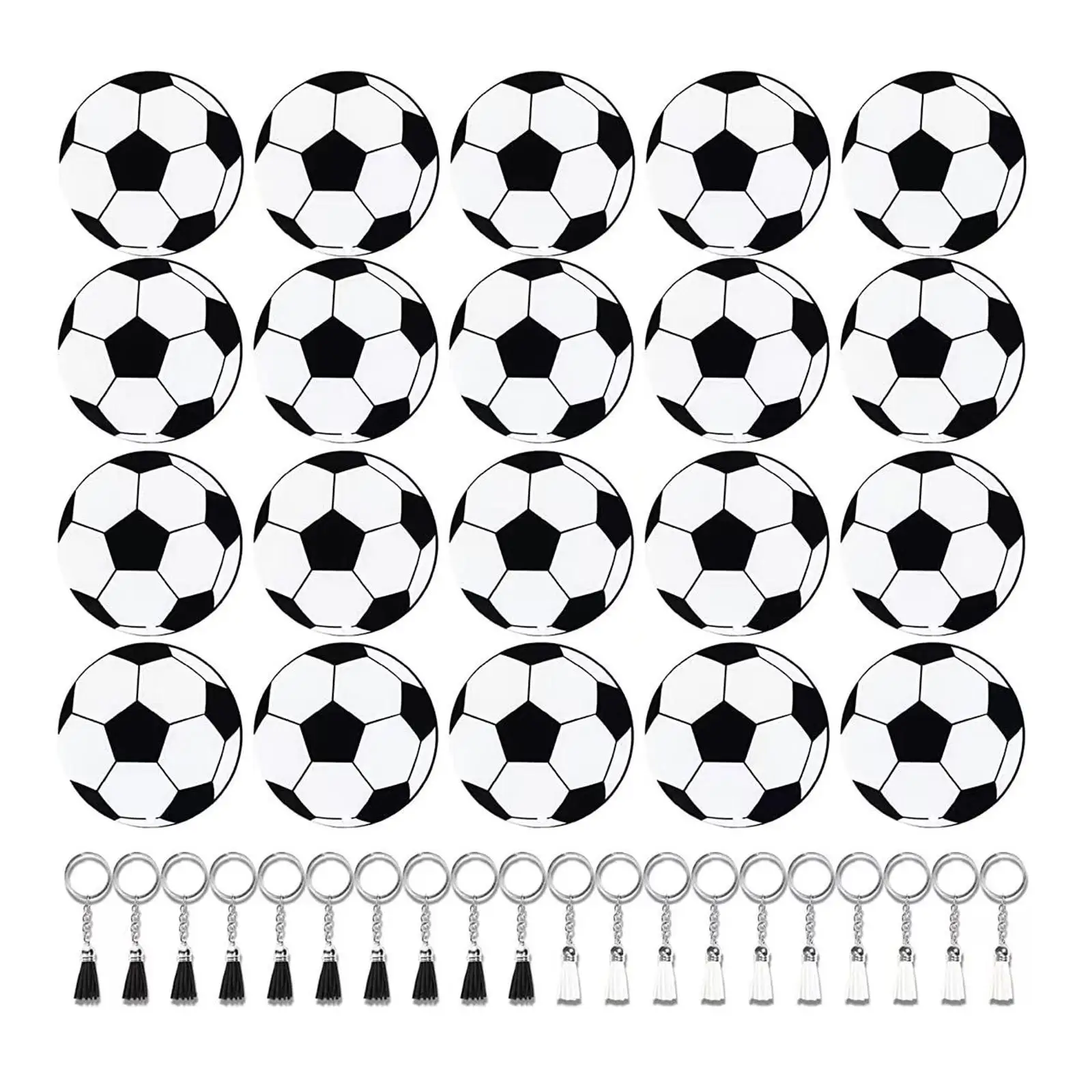 Football Keychain Keyring Key Holder Acrylic Sports Ball Pendant for Men Women Kids Novelty Fashionable Decoration Accessory