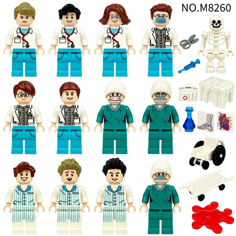 Building blocks, humanoid dolls, small particles assembled model mini figures, humanoid dolls, toys birthday gifts.
