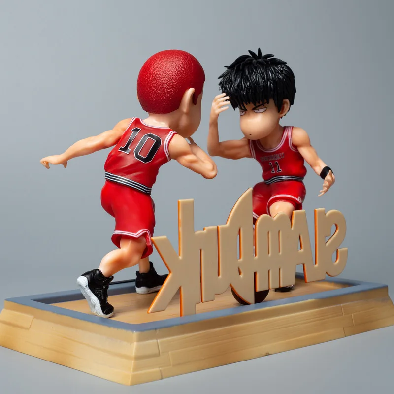 SLAM DUNK Action Figure Anime Sakuragi Hanamichi Rukawa Kaede GK Century High Five Q Version PVC Model Collection Boys Gift Toys