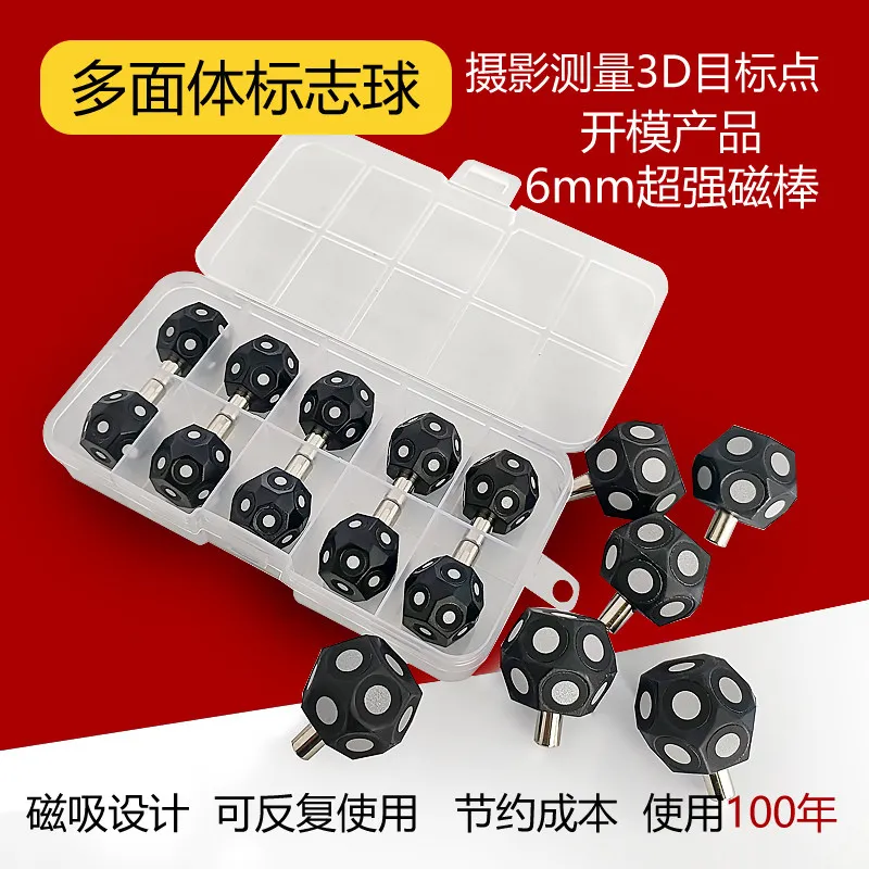 3D Scanner Spherical Polygon Volume 3D Scanning Marking Point Handheld High Reflective Marking Target Point Reflective Point