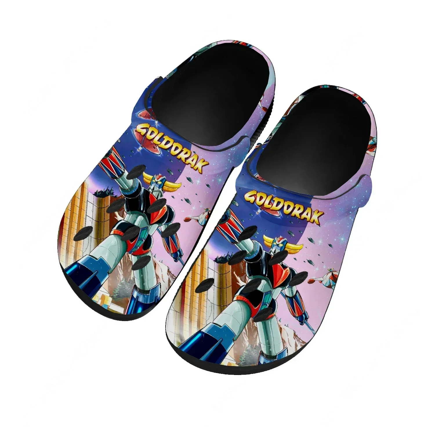 

UFO Robot Goldrake Grendizer Water Shoes Mens Womens Non-slip Home Garden Clogs Customizd Sandals Breathable Hole Slippers