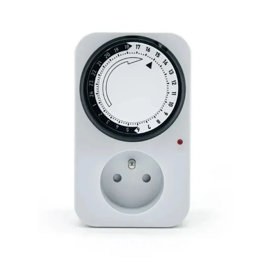 Energy Saveing French Mechanical Timer Socket Mechanical 24 Hour Outlet Protector 3600W Automation Timer Switch Socket