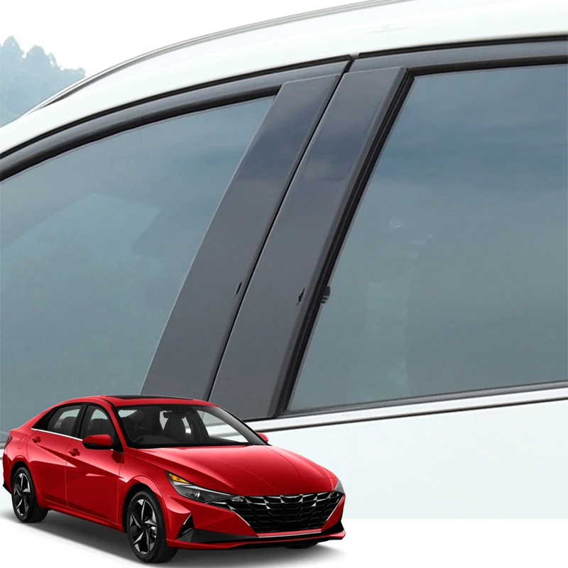 

Car Styling For Hyundai Elantra Avante CN7 2021-2022 Car Window Pillar Trim Sticker Middle BC Column Sticker Auto Accessories