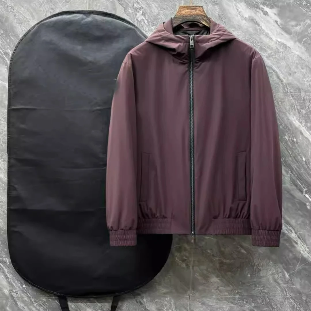 

Мужская теплая куртка-пуховик BC в итальянском стиле old money, повседневная, с капюшоном