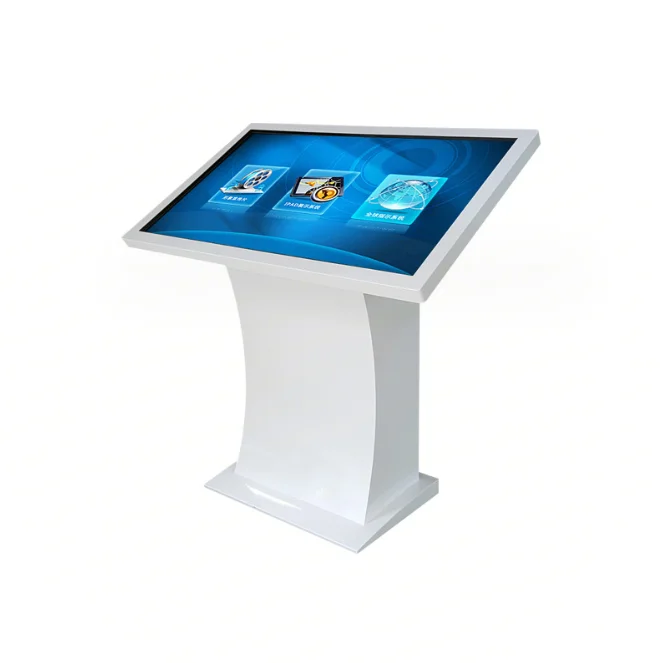 Quiosque interativo de 21,5 polegadas Quiosque do chão ao teto 4k Autoatendimento de alta definição inteligenteTouchScreenDigitalSignageKiosque