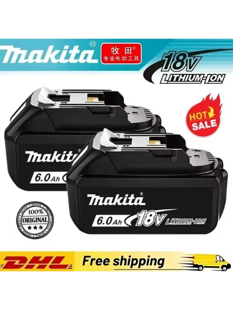 5Ah 6Ah 100% Originele Makita 18V Batterij BL1820B Oplaadbare Lithium-Ion Batterij voor Makita 18V Elektrisch Gereedschap Vervang de batterij - afbeelding 2
