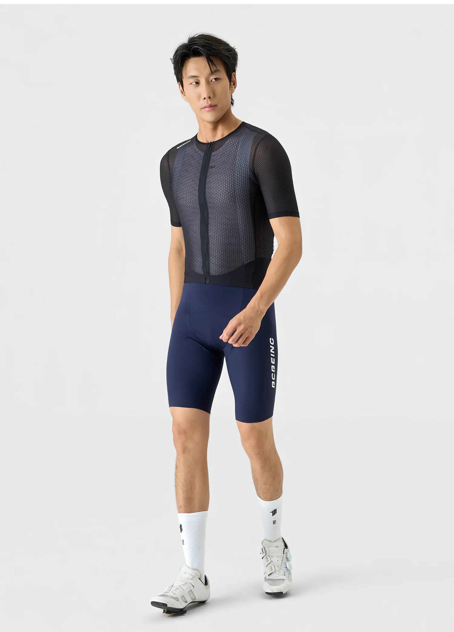 BCBE-ING Herren-Profi-Radtrikot, kurzärmelig, schmale Passform, Netzstoff, Rennrad-Shirt, Kleidung, Maillot Ciclismo Hombre, mit Taschen – Detail 10