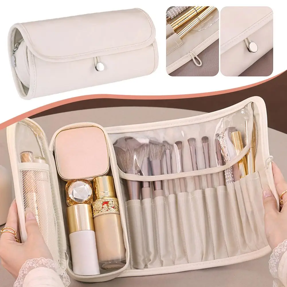 

Новая косметичка, женская косметичка для кистей, дорожный органайзер, нейлоновые инструменты для макияжа, водонепроницаемые складные сумки для кистей C H7X7