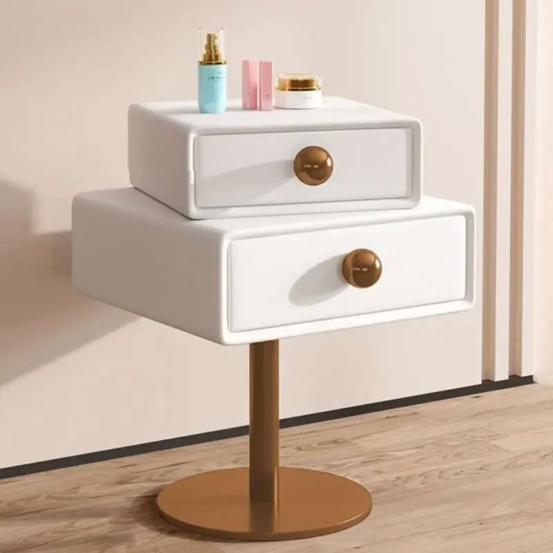 Bedside table 2023 new minimalist cream ins style sugar modern minimalist creative rotatable small unit for children