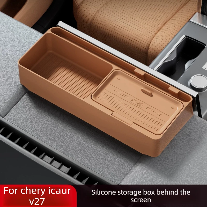 

Для Chery iCAR V27 2026: Органайзер для заднего отсека приборной панели, центральный органайзер для хранения в автомобиле, модифицированные аксессуары для интерьера