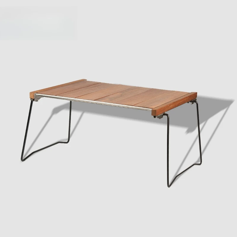 

Outdoor I camping equipment picnic camping table simple folding portable frame barbecue cooking table