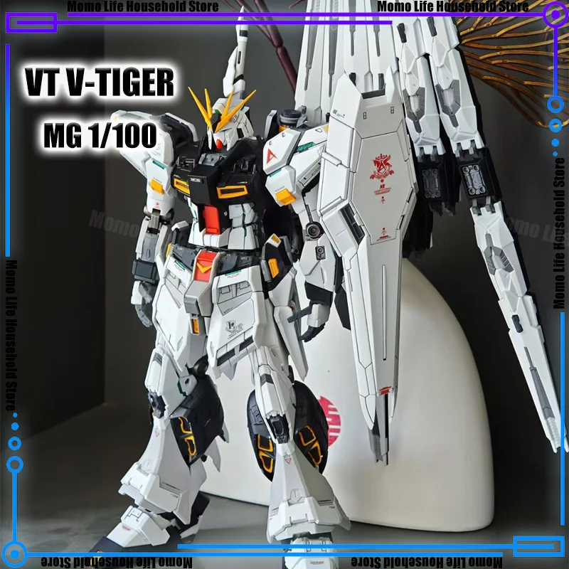 재고 있음 VT V-TIGER MG 1/100 RX-93 V 조립 모델 키트 합금 스켈레톤 키트 애니메이션 액션 피규어 로봇 플라스틱 모델 선물 장난감