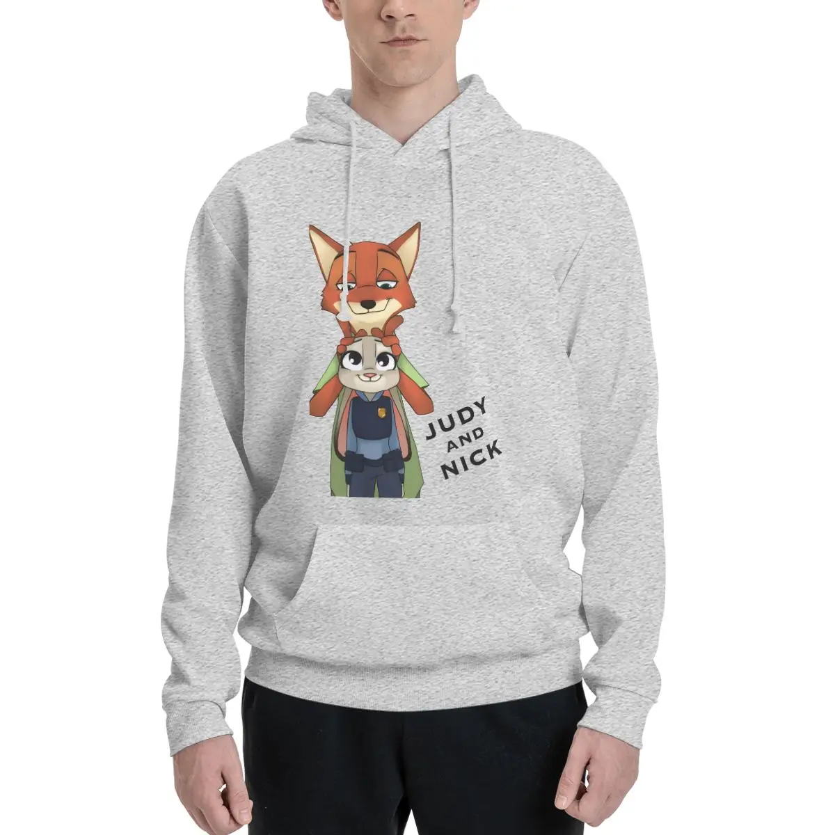 

New Arrivals Zootopia-Nick-Judy style hoodie print pullover sweatshirt hoodie Harajuku retro super sweatshirt